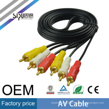 SIPU factory price 0.38 1.5m wholesale 3Rca to 3Rca HDTV AV AUX Audio Video Tv Cable